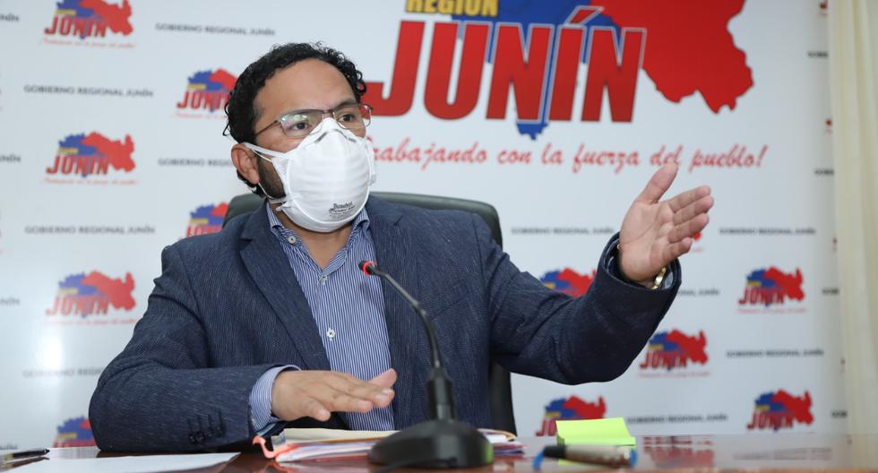 Gobernador Regional de Junín supera el COVID-19 y hoy regresó a sus funciones