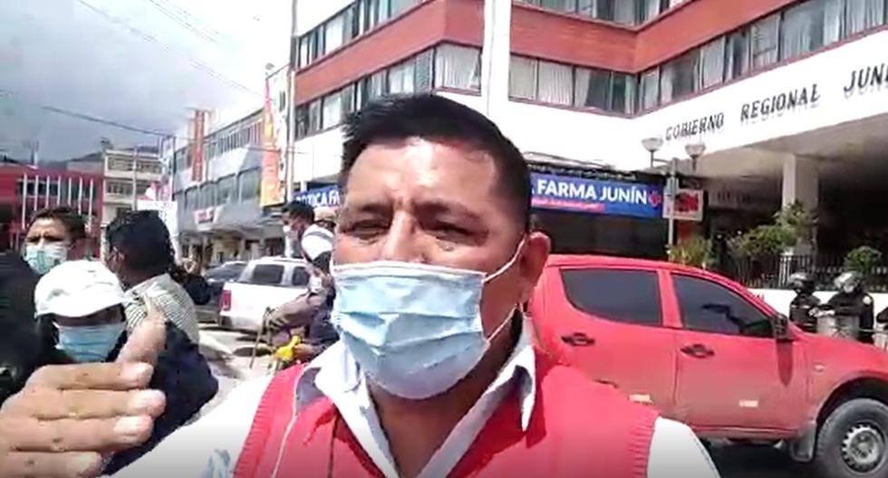Candidato al Congreso por Huancavelica lidera protestas en Huancayo: “Yo represento el sufrimiento de miles de transportistas” (VIDEO)