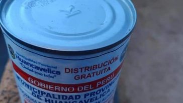 Huancavelica: Municipio reparte latas de conserva con letra K impresa
