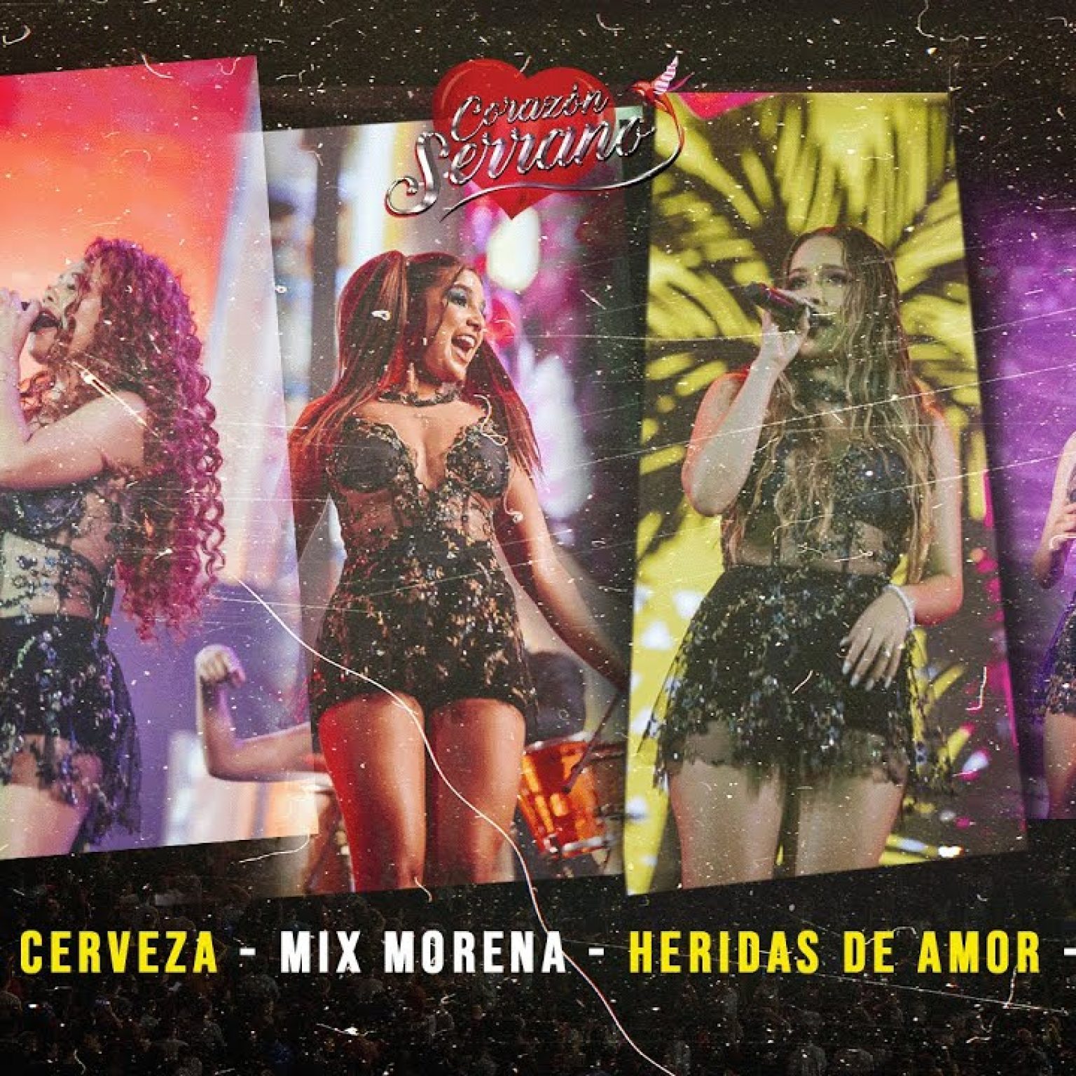 Corazón Serrano - Mix Morena - Tomando Cerveza - Heridas De Amor - Decidí (En Vivo-Nuestros 30 años)