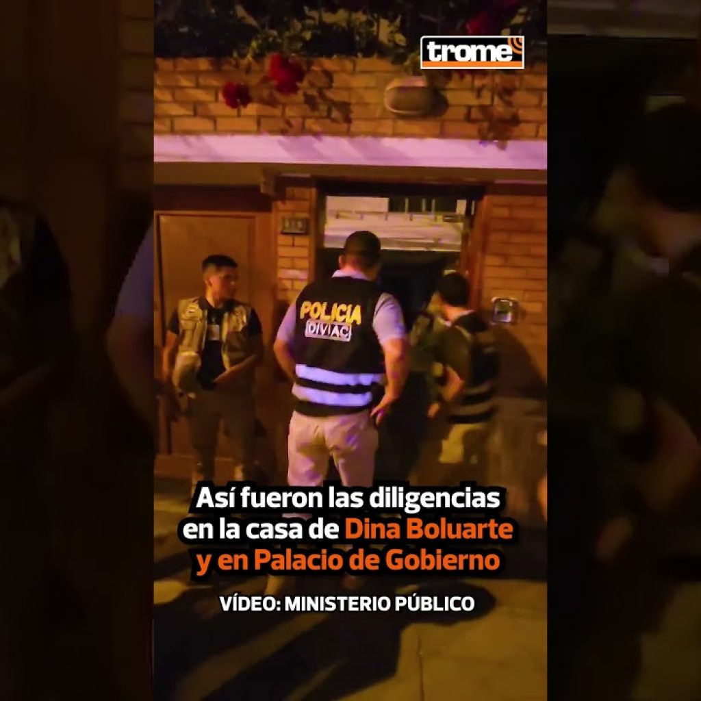 La POLICÍA y MINISTERIO PÚBLICO ingresó a la CASA de DINA BOLUARTE por caso ROLEX | Trome