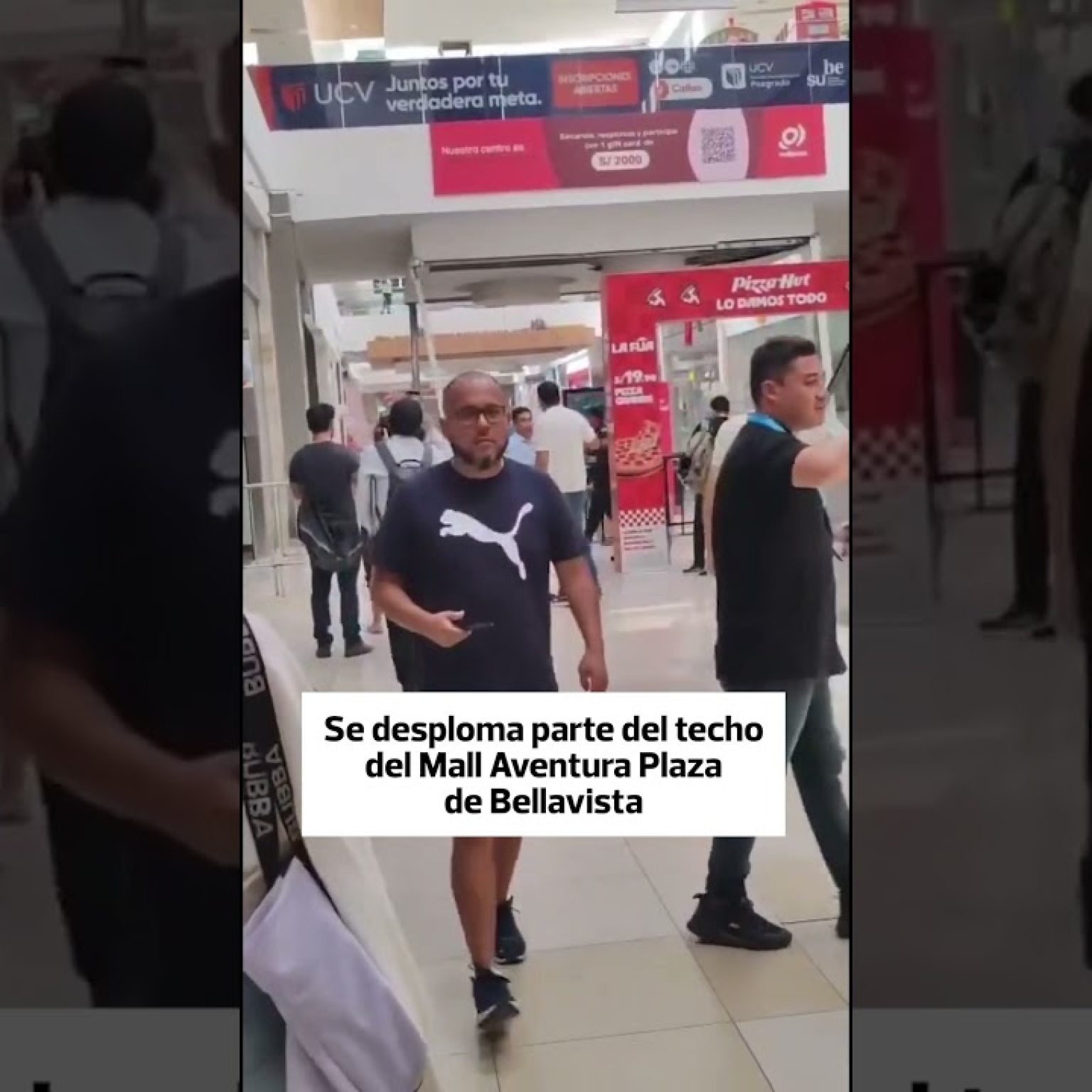 Imágenes del colapso de techo en Mall Aventura Plaza Bellavista | Trome