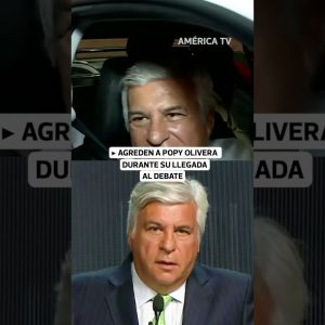 ¡Escándalo! Popy Olivera es agredido al llegar al debate | Trome