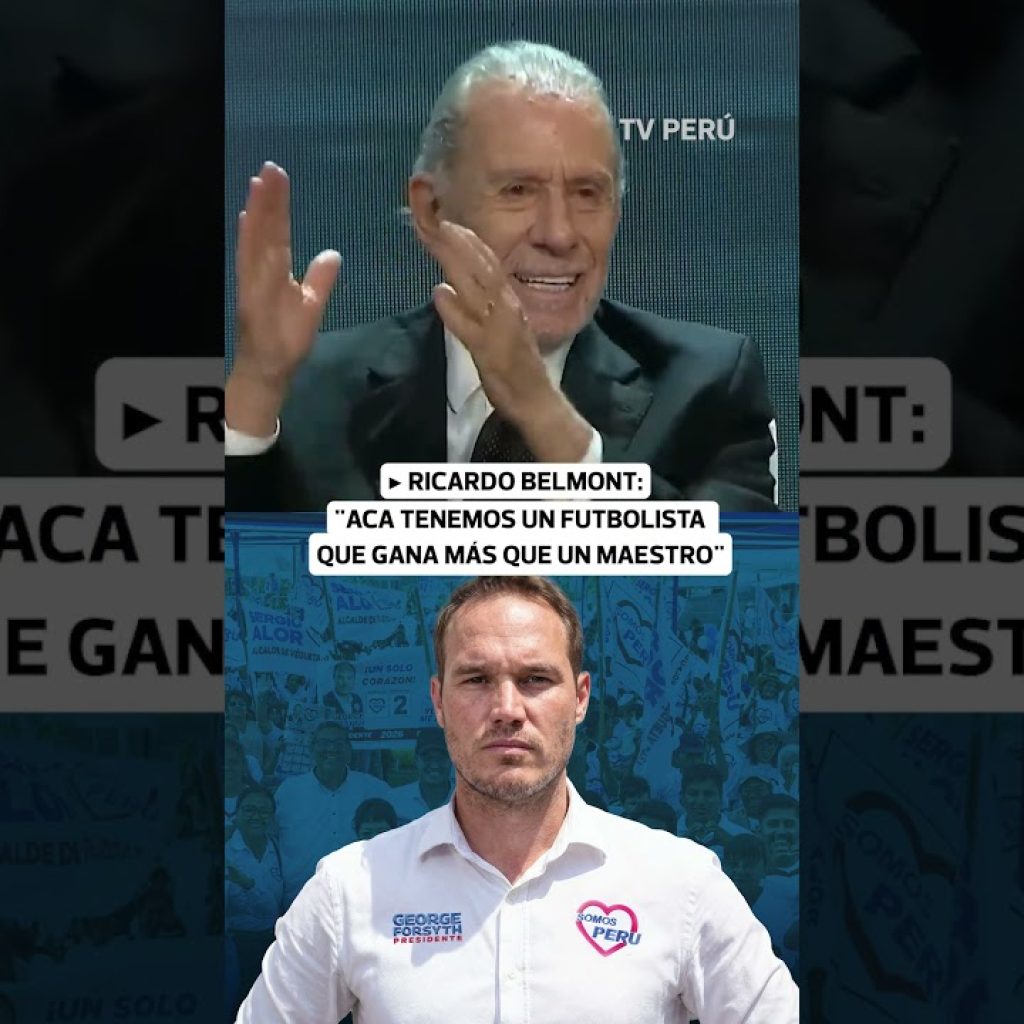 Belmont dispara contra Forsyth en el debate y afirma: “gana más que un maestro” | Trome