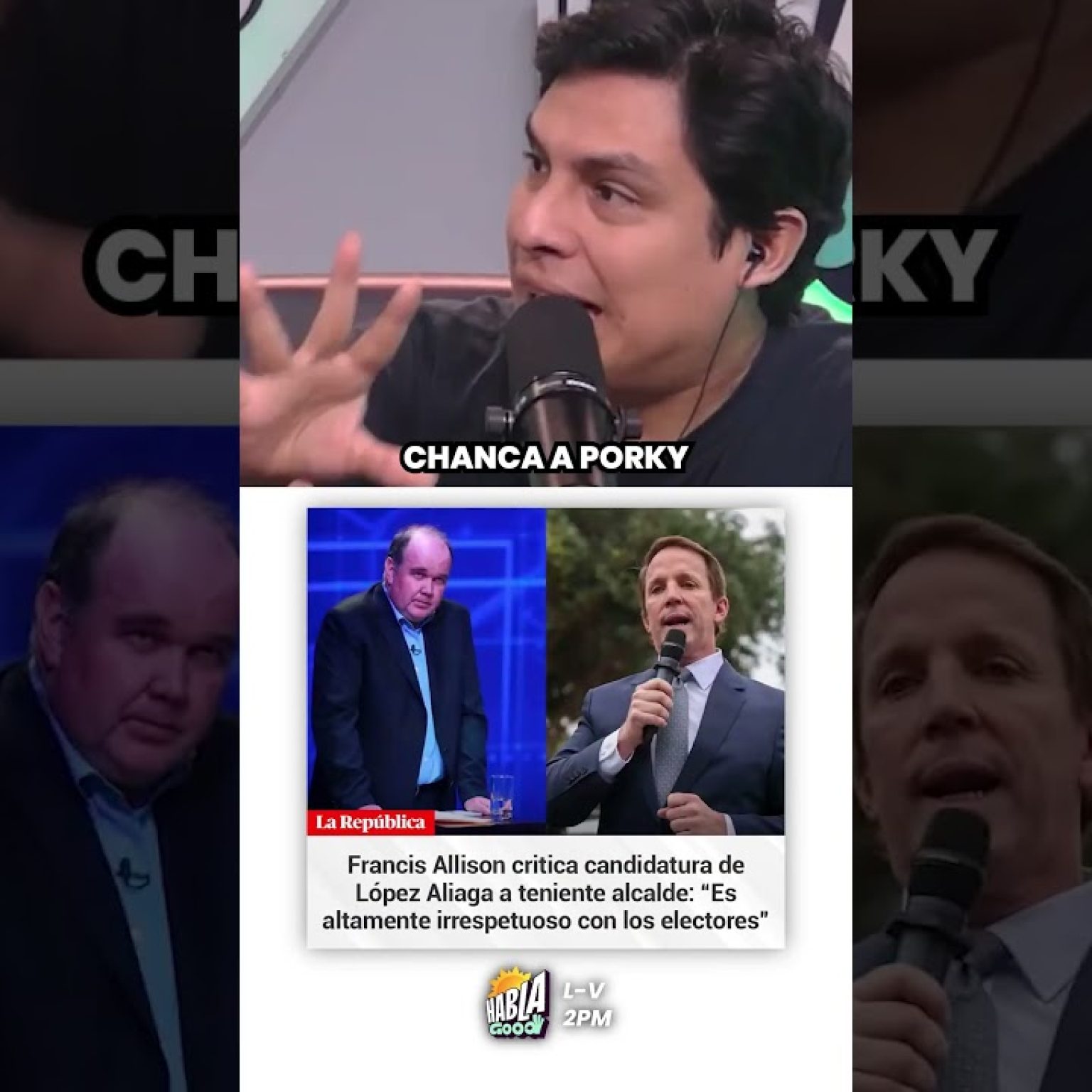 Milagros Leiva se pasó de fría en su entrevista a Francis Allison #allison #milagrosleiva #hablagood