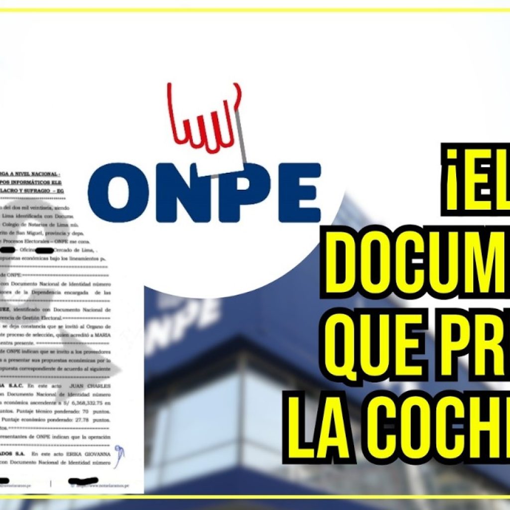 Documento hunde a ONPE: Galaga habría ganado contrato direccionado | #LaContra #Prestamype